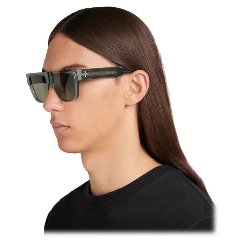 dior s61|CD Diamond S6I Transparent Green Square Sunglasses .